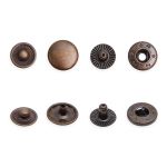 Кнопка Альфа (S-образная) ⌀12.5 мм, ≈1440 шт, №54, СТАЛЬ, антик, NEW STAR