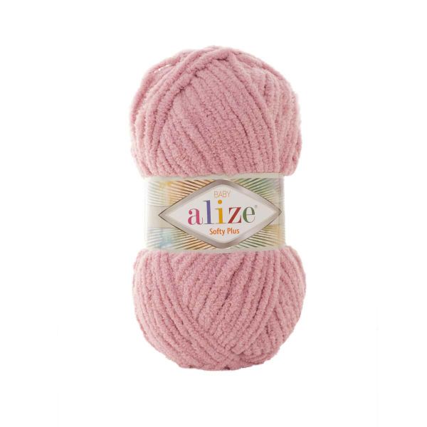 Пряжа Alize (Ализе) Softy Plus / уп.5 мот. по 100 г, 120м, 295 розовый A