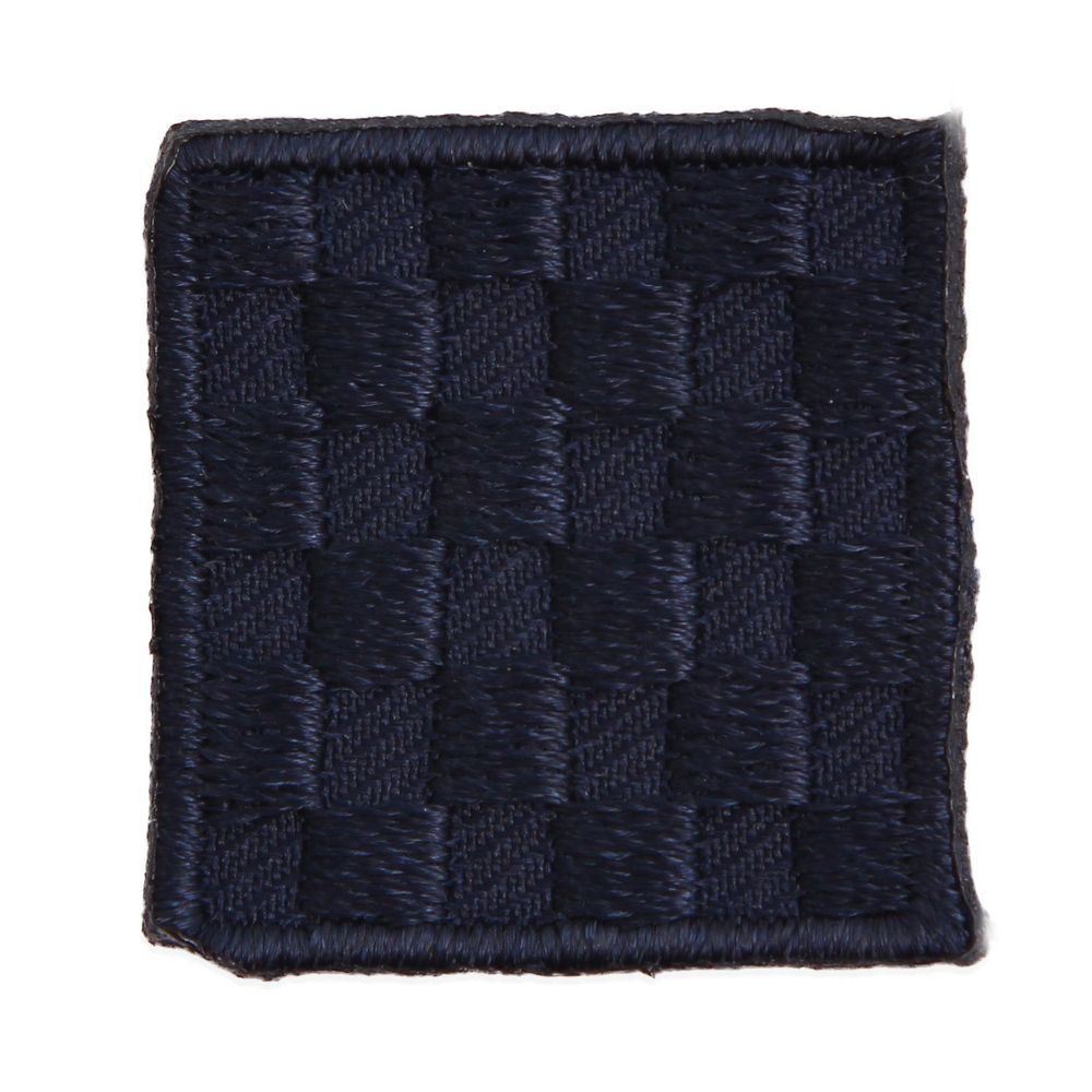 Термоаппликация Квадрат 3х3см, уп. 2 шт, цв.синий