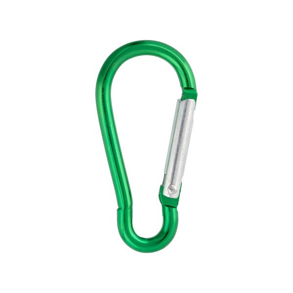 Карабин металл 20.0 мм (58х27 мм), 10 шт, 08 зеленый, Gamma GH 120/25/10