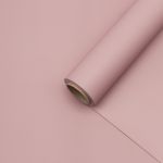 Пленка упаковочная однотонная для цветов и подарков, 65 мкр, 58см / 10м ± 5% (VH2543 пыльная роза)