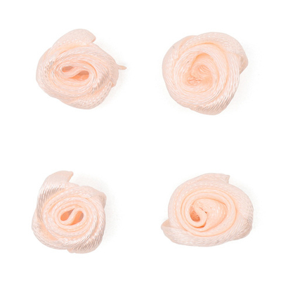 Цветы пришивные 1,1см. 4 шт. (персиковый), К-9082