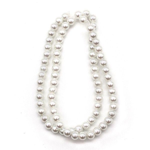 Бусины стекло ⌀6 мм, нить длина 40 см, Астра (SA-01), 5 шт