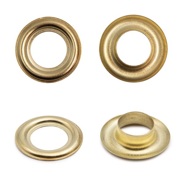 Люверсы металл ⌀12.0 мм (внутр.), h6.68 мм (внутр.), №26, металл, New Star, золото, уп≈100 шт