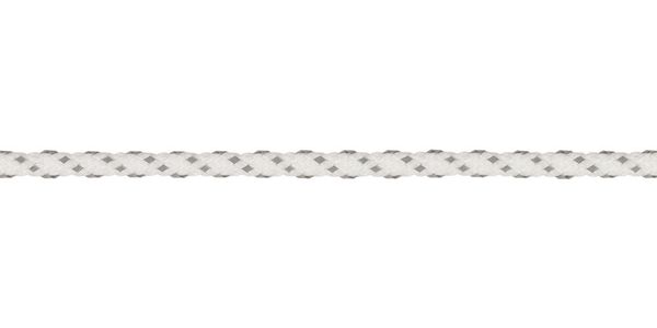 Шнурки со светоотражающей полосой 6 мм, 120 см, 10 пар(a) белый, Gamma 07с2355/120