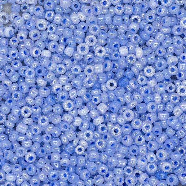 Бисер Astra&Craft 11/0 (2.1 мм), 200 г (10х20 г), цв. 146 сине-сиреневый/жемчужный