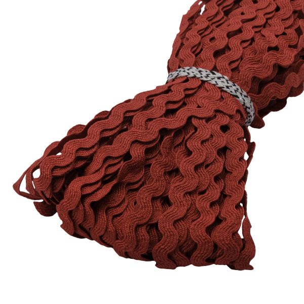 Тесьма вьюнчик 9 мм, 30м, красный