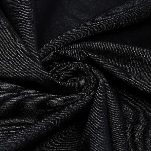 Джинс 240 г/м², 150 см / 1.5 метров, арт.T.0150.02 цв.черный меланж уп.1.5м