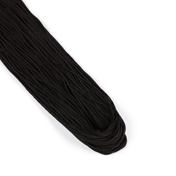 Шнур для мокасин ⌀1.5 мм, 100 м, чёрный, Gamma Т- 00