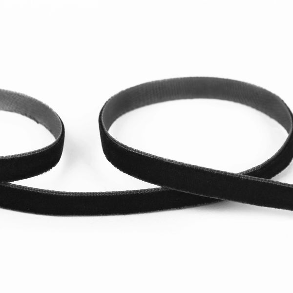 Лента бархатная (тесьма) 12.0 мм / 16.5±1 метра, 039 черный, Blitz VR-12