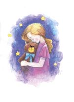 Скетч для раскрашивания цветными карандашами Фрея, Перед сном 29.7х21 см, 1 л