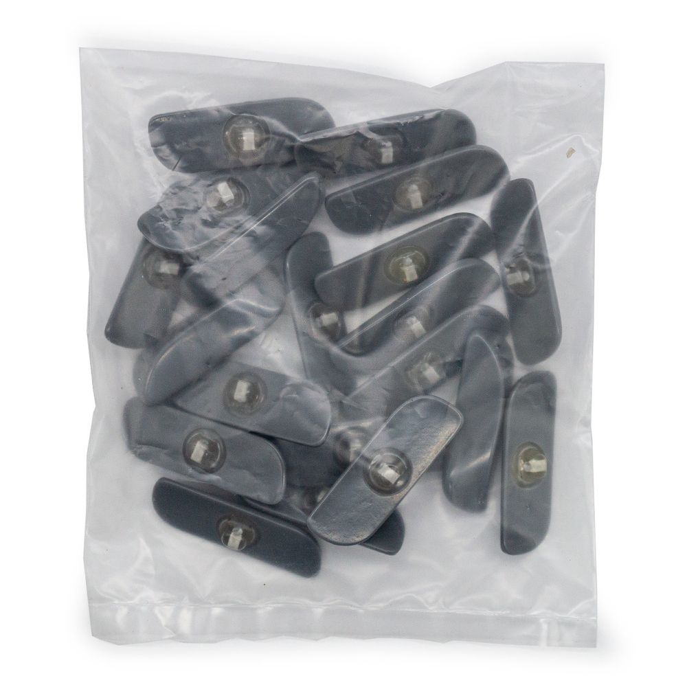 Пуговица 70L (44мм) на ножке, пластик (серый), Б23(3.01-582-44), 20 шт