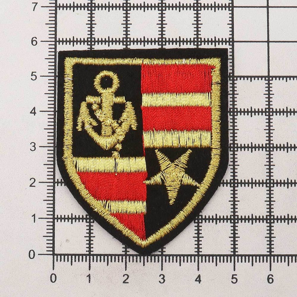Термоаппликация Шеврон военно-морской, 50х57 мм, LA356