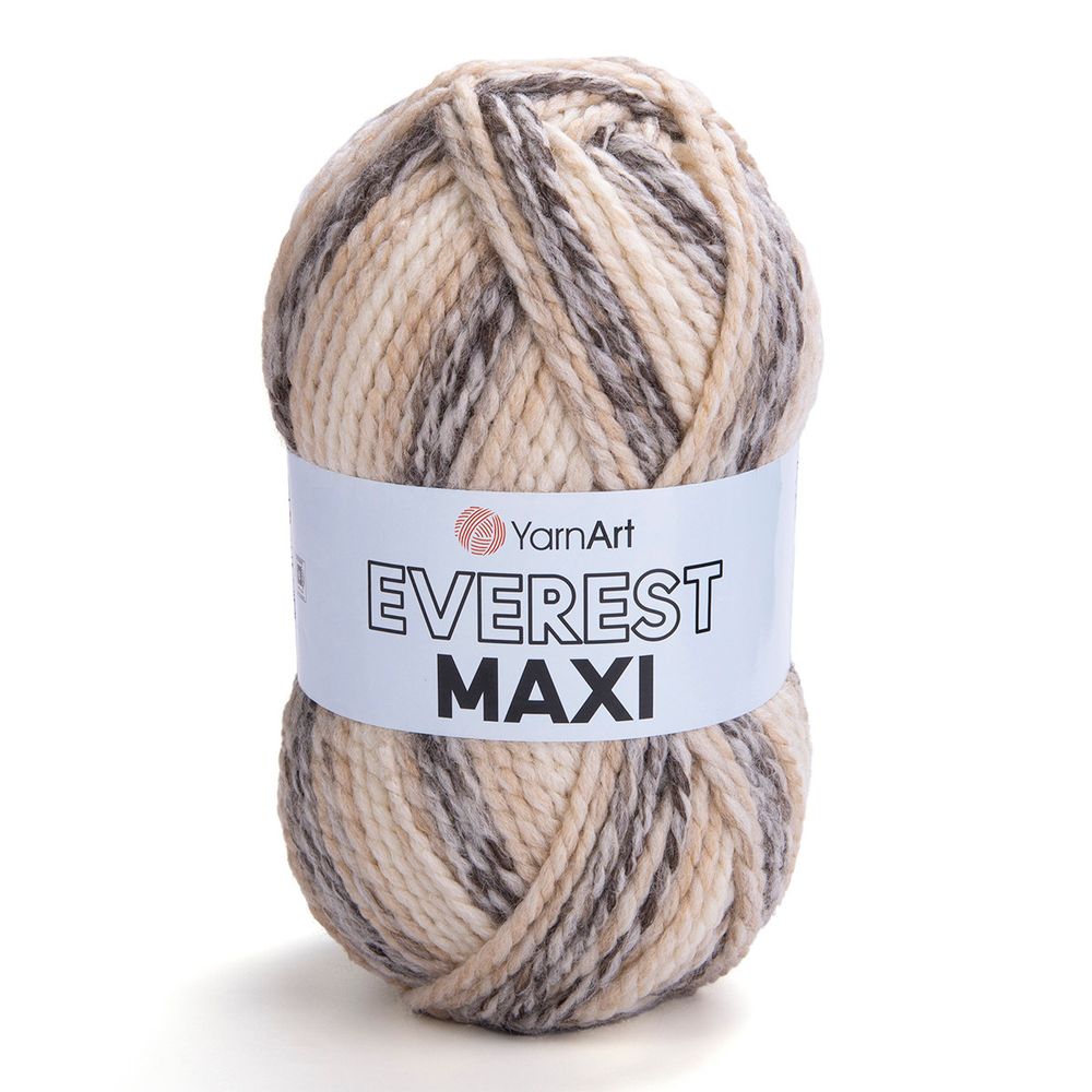 Пряжа YarnArt (ЯрнАрт) Everest Maxi / уп.3 мот. по 200 г, 134 м, 8022 меланж