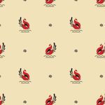 Ткань для пэчворка Peppy Мезенские узоры, отрез 50х50 см, 135 г/м², МУ-20 св.бежевый, Peppy