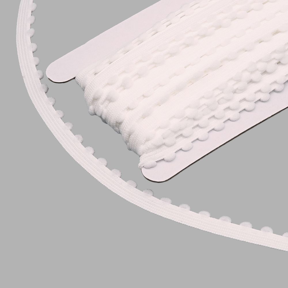 Резинка бельевая (ажурная) 10.0 мм / 13.72 метра, белый, 3AR3578