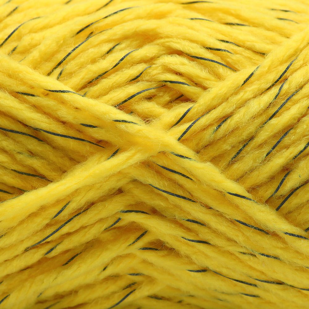 Пряжа Astra Premium (Астра Премиум) Светлячок светоотражающая (Reflective) / уп.2 мот. по 100 г, 90 м, 350 желтый