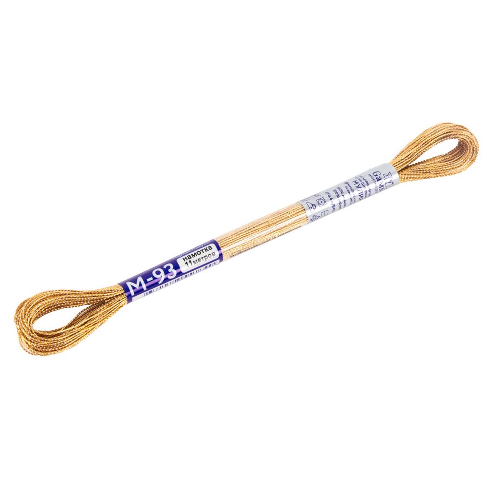Мулине Gamma металлик JT 12 мотков по 11 метров, M-93 под желтое золото, Gamma MOULINE