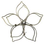 Брошь декоративная 70х70 мм, pewter олово черный никель /TOS/