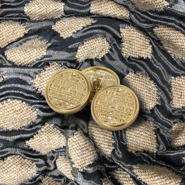 Пуговицы на ножке металлические 36L=23мм, С-MP06 цв.золото, 5 шт