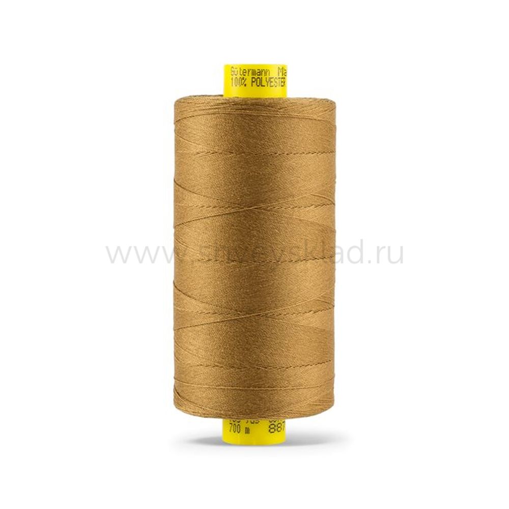 Нитка универсальная Gutermann Mara 70/2, 700 м, 702170, 887 коричневая охра, 1 катушка
