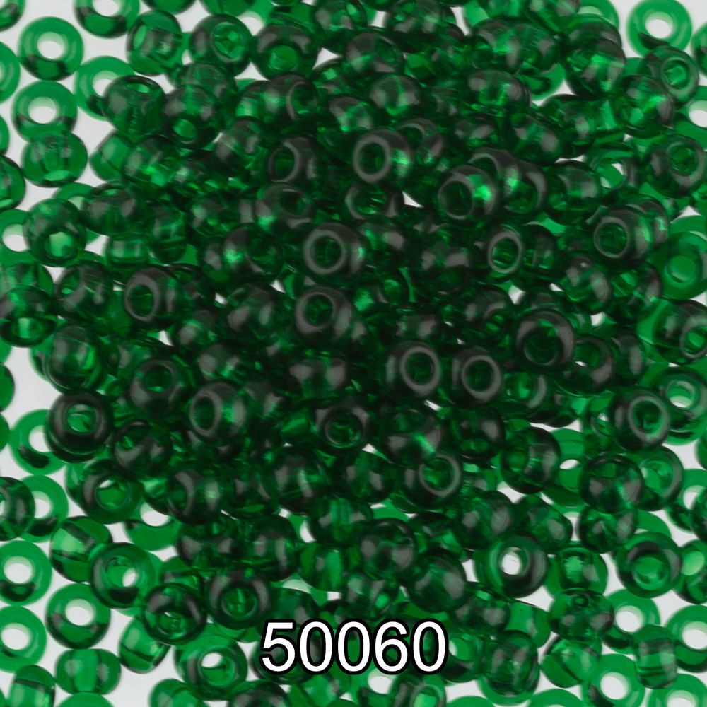 Бисер Preciosa 10/0 (2.3 мм), 500 г, 50060 (Ф108) зеленый