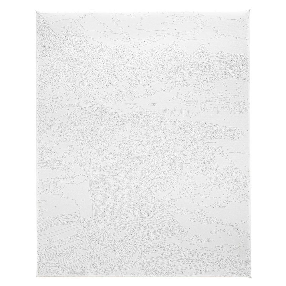 Картина по номерам Русская живопись, Тихое озеро 40х50см