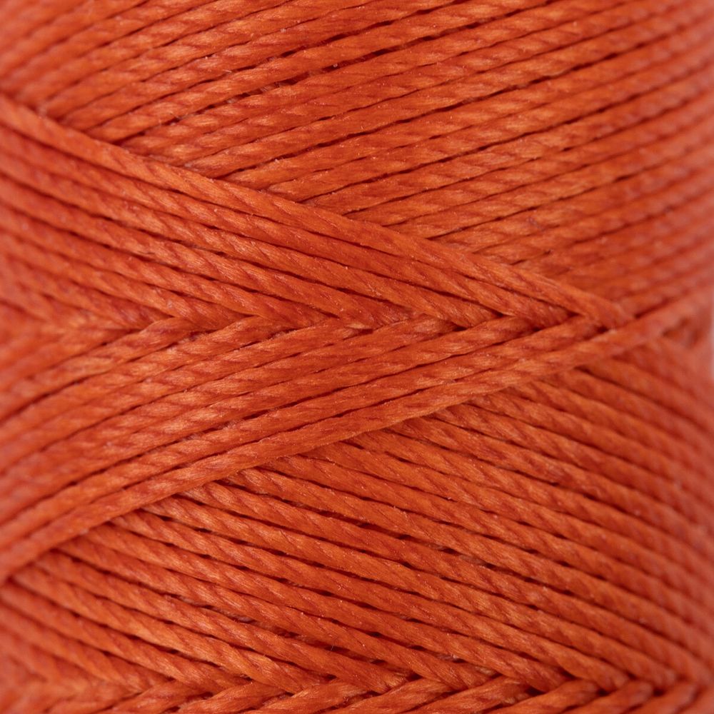 Нитки для кожи вощёные (полиэстер) 0.45х, 40 м, 1 катушка, 010 рыжий, LC-005 Промысел
