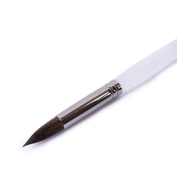 Кисть белка (набор) микс круглая, 5 шт, длинная ручка, круглые 3, 5, 7, 9, 11, Аква-колор IZO-MIX-01-05