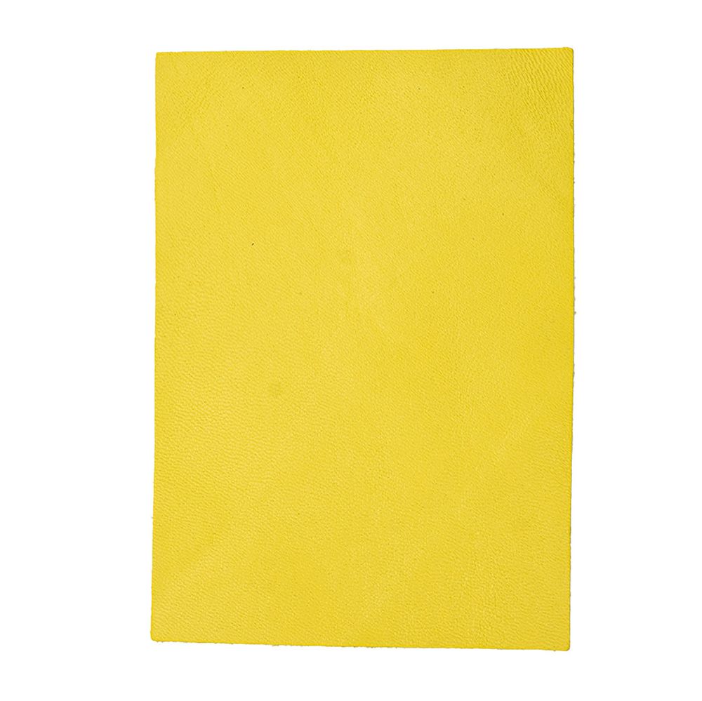 Кожа натуральная в листах А6 (10,5*14,8см), 100% кожа (16 желтый) 402
