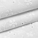 Ткань шитьё (прошва) 100 г/м², 150 см / 14.62 метров, TBY.Emb.8067.1, цв.01 белый