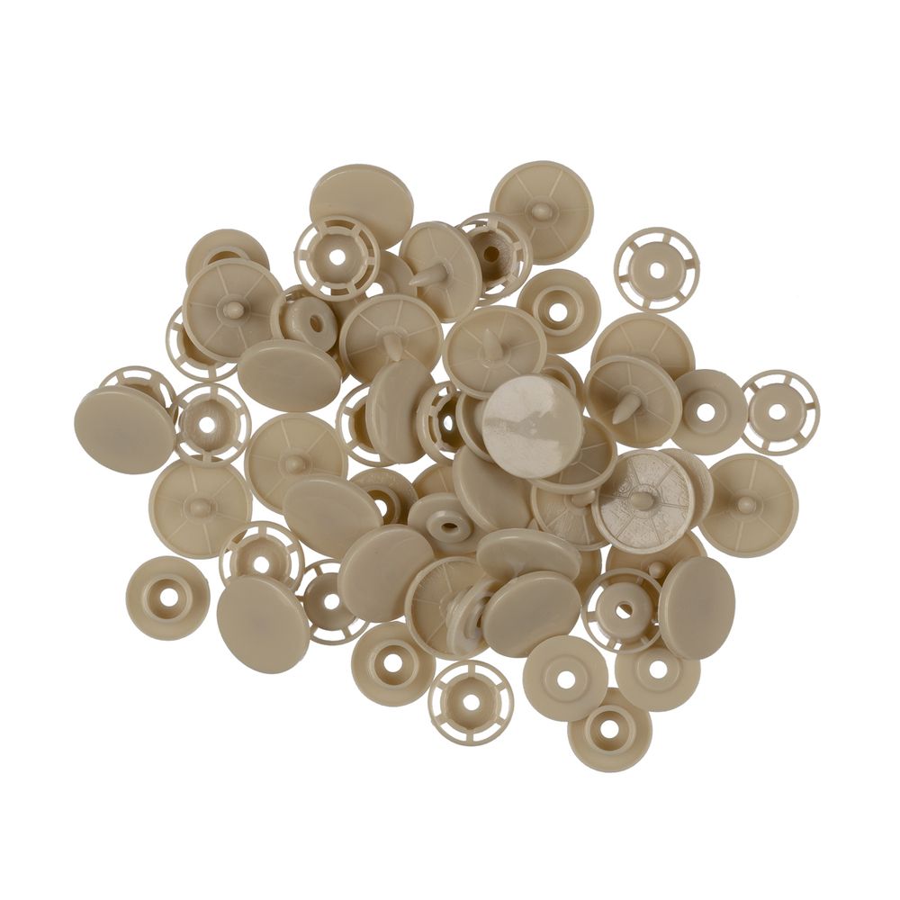 Кнопка рубашечная установочная пластик ⌀15 мм, 500 шт, 014 серый, Micron POM-15/500