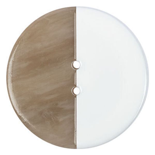 Пуговицы 2 прокола блузочные 25.5 мм, 6 шт, A001/D832 белый/серый, Gamma TAY 005