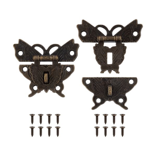 Замок для шкатулок 4.9х4.3 см, 1 шт, 01 бронза, Промысел WF-003