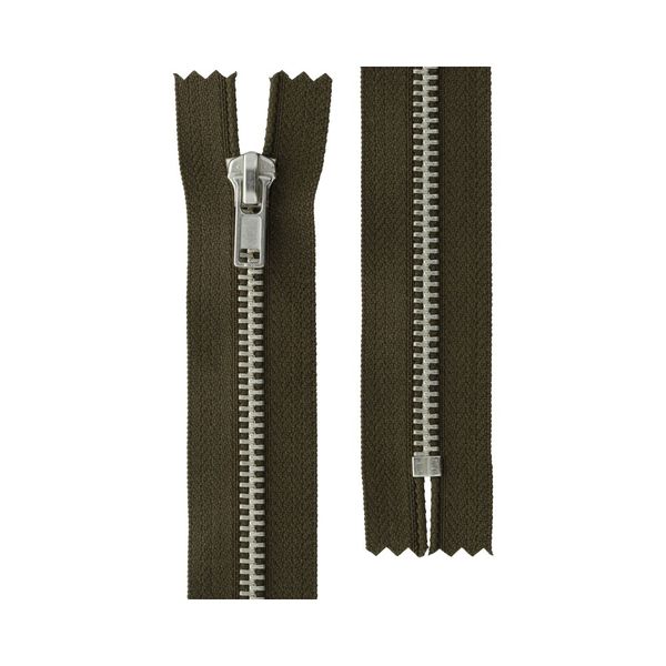 Молния металл Т5 (5 мм) 1 зам., н/раз., 20 см, никель, 316 коричнев.хаки, ZIP 5N Gamma, 10 шт