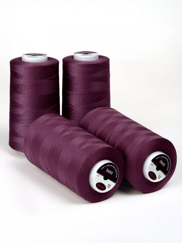 Нитки швейные Max 40/2, 4570 м (5000 ярд), 184 бордовый / 4 бобины