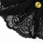 Кружево бельевое эластичное 190 мм / 10 м, 6392, цв.02 черный, Kruzhevo