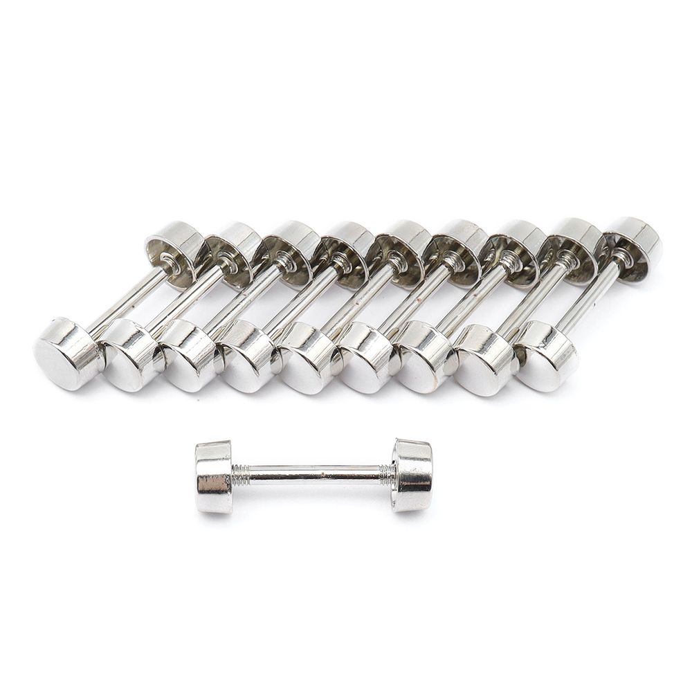 Шпилька для сумки металл L-20мм/10мм с таблеткой ⌀10мм, никель ГР, 66779, 10 шт