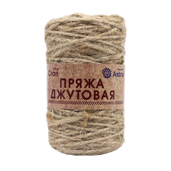 Пряжа Astra Premium (Астра Премиум) Джутовая / уп.10 мот. по 50 г, 50 м