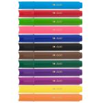 Фломастеры утолщенные смываемые 12 цв, Лео LGFP-12