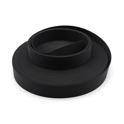 Стропа (ременная лента) 25 мм / 25 метров, толщ. 1.0 мм, [23.2 г/пог.м], 100% п/э, черный