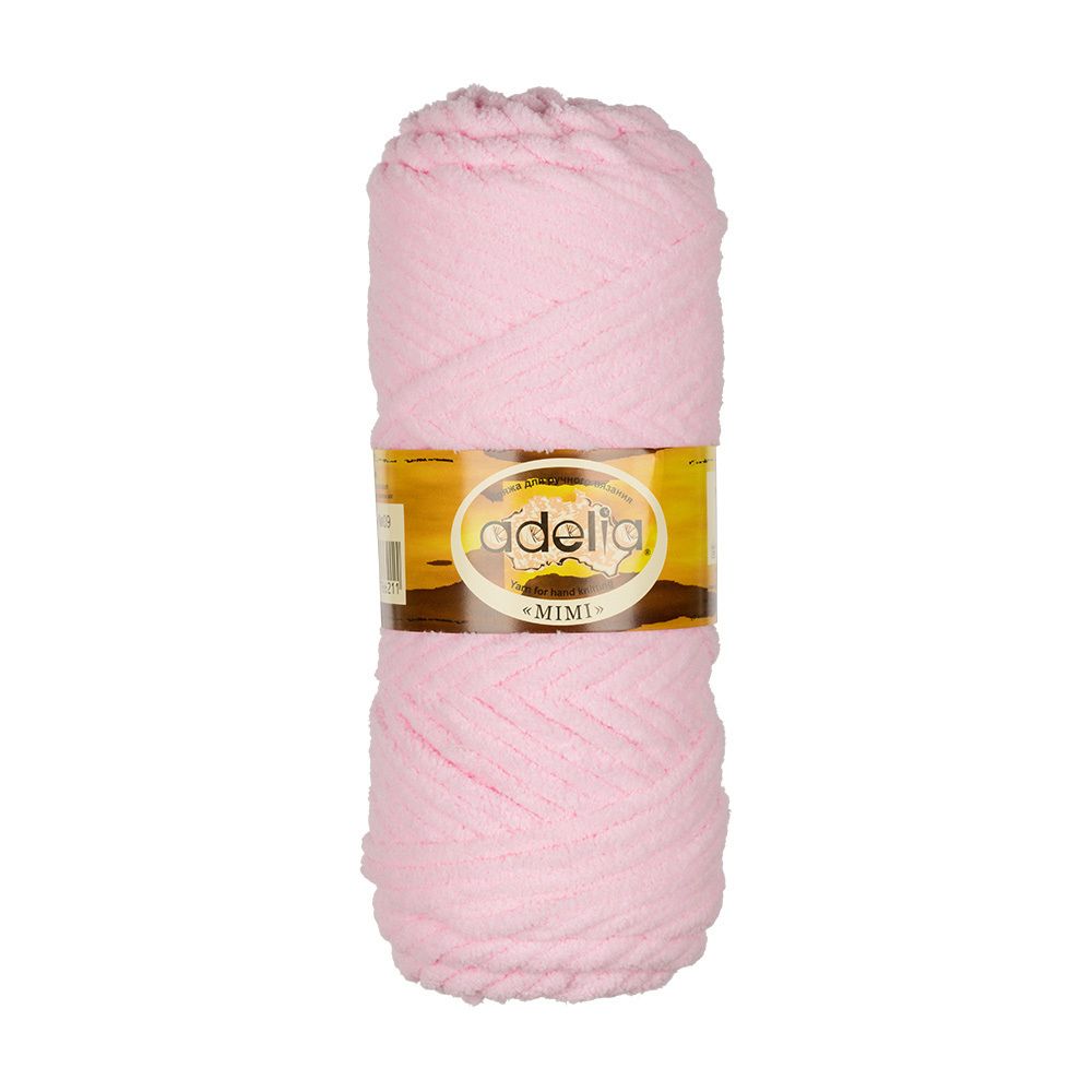 Пряжа Adelia Mimi / уп.5 мот. по 100г, 80м, 09 розовый