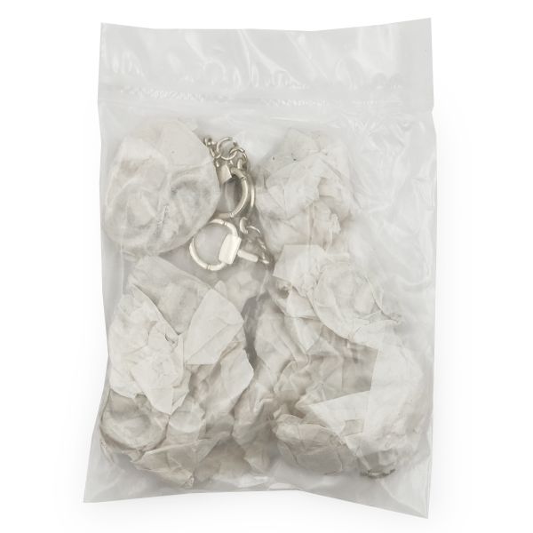 Вешалка-цепочка для одежды 80х14 мм, металл, никель, 10 шт, ГД15092