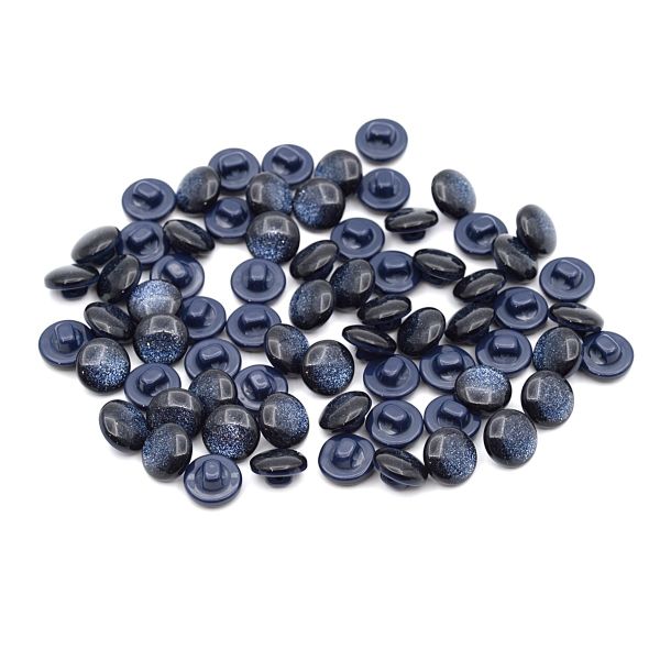 Пуговицы на ножке 22L (14мм), пластик (col.03 т.синий), 72 шт, CR P-45