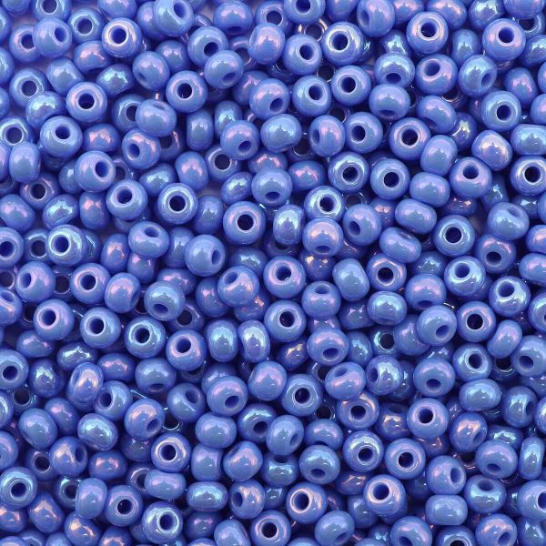 Бисер Preciosa непрозрачный с радужным покрытием, круг.отв., 100 г (5х20 г), (34040)331-19001/10/0