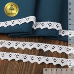 Кружево вязаное (тесьма) 15 мм / 10 метров, диз. 941, цв.02 белый, Kruzhevo