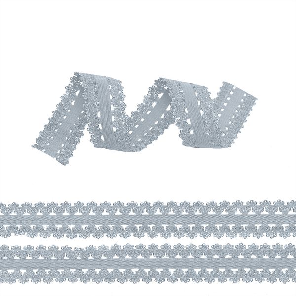 Резинка бельевая (ажурная) 20.0 мм / 100 метров, RB04330S S330 св.серый