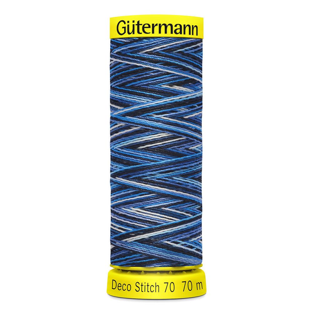 Нитки отделочные Gutermann Deco Stitch 70, multicolor, 70м, 9962, 5 катушек