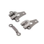 Крючки брючные (юбочные) пришивные 9 мм, 2 пары, черненый, Pony, 78652