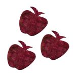 Декоративные элементы из коры дерева "Яблоко", 7см, 8 шт, красный